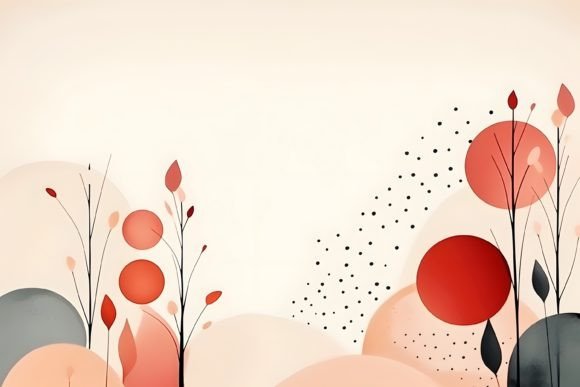 Download Pastel Boho Abstract Border Background - Border background Collection