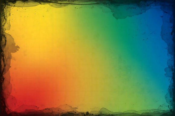 Download Rainbow Smoke Ink Border Background - Border background Collection