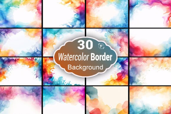 Download Abstract Watercolor Border Background - Border background Collection